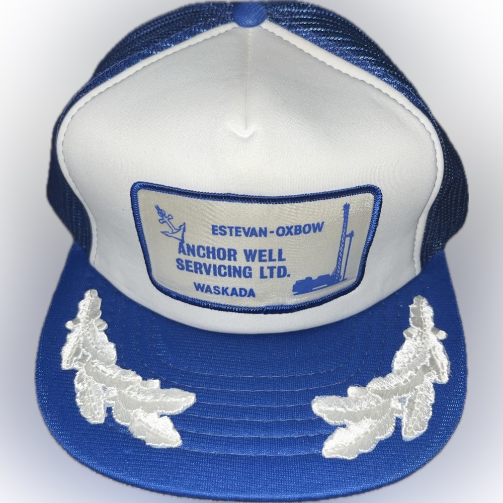Vintage 1980s Anchor Well Servicing Ltd. Trucker Hat – Estevan, Oxbow, Waskada